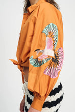 Load image into Gallery viewer, POM - Lexi Bird Blouse - Brown Sienna