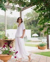 Load image into Gallery viewer, See Saw - Linen Rope Trim Top - White/Natural