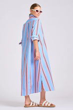 Load image into Gallery viewer, Shirty - Luna Longline Shirt Dress - Nautical Stripe