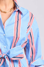 Load image into Gallery viewer, Shirty - Luna Longline Shirt Dress - Nautical Stripe