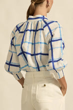 Load image into Gallery viewer, Zoe Kratzmann - Inspire Top - Azure Check