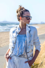 Load image into Gallery viewer, Joey the Label | Military Jacket | Silver Sequin

