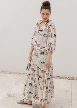 Load image into Gallery viewer, Cloth, Paper, Scissors | Printed Linen Tiered Skirt