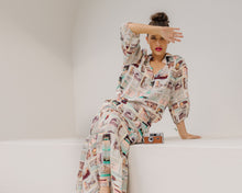 Load image into Gallery viewer, Cloth, Paper, Scissors | Printed Linen Tiered Skirt