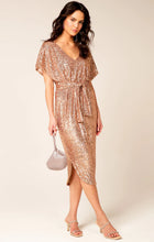 Load image into Gallery viewer, Sacha Drake | Luna di Miele Midi | Gold Sequin