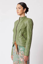 Load image into Gallery viewer, Once Was | Harmony Leather Jacket | Sage