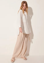 Load image into Gallery viewer, POL Clothing | Lagoon Draped Back Shirt | White