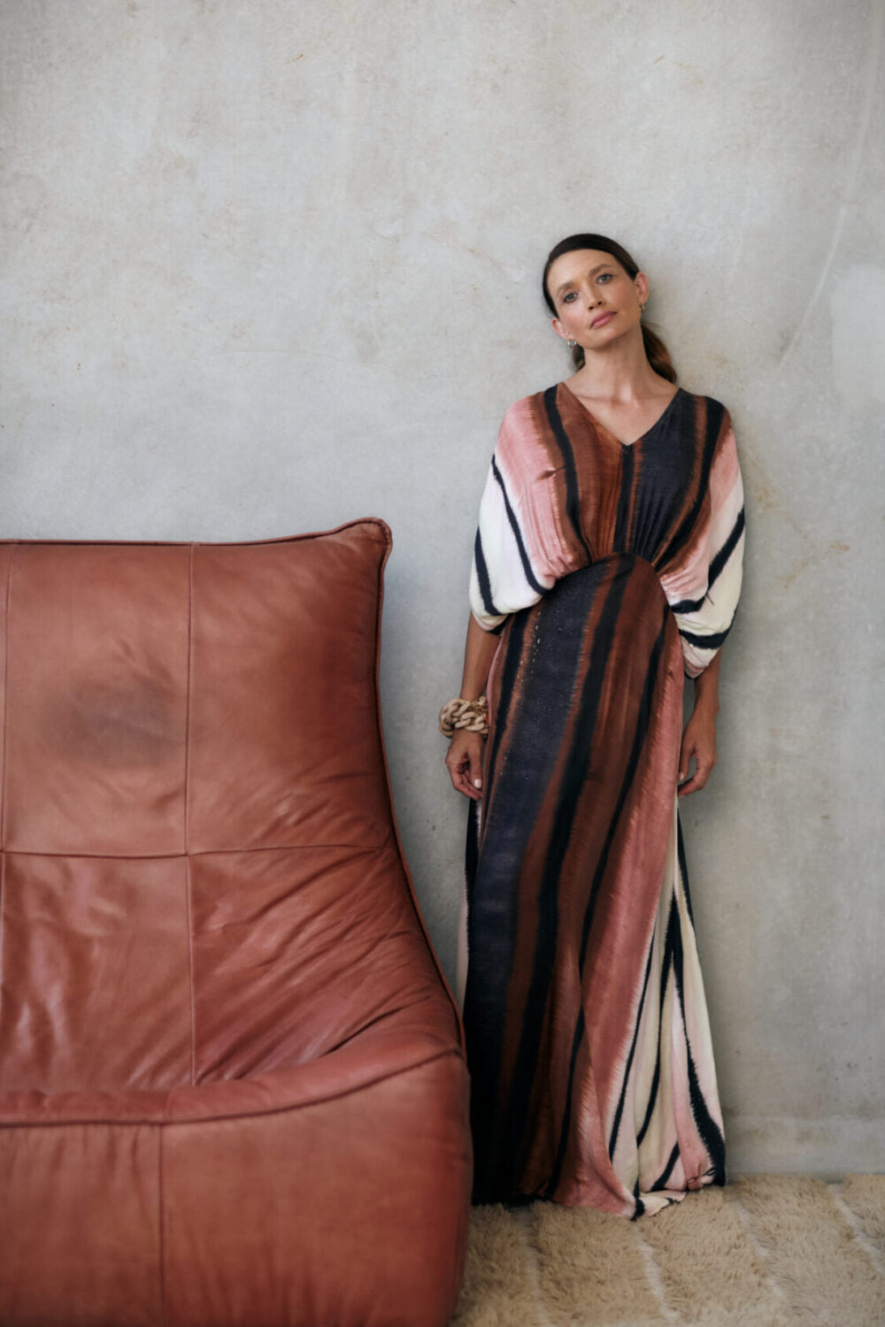 Natasha - Sophia Rouche Shoulder Dress