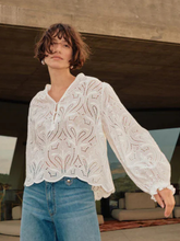Load image into Gallery viewer, Mos Mosh - Tazzin Caza Blouse - White
