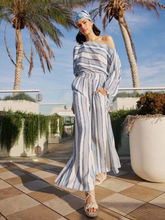 Load image into Gallery viewer,  Once Was - Positano Viscose Pant - Sorrento Stripe
