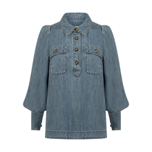 Load image into Gallery viewer, Zoe Kratzmann - Resonate Top - Light Washed Denim
