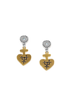 Load image into Gallery viewer, Frank Hervall - JUSTINE heart dangle post earrings - Justine 12-68159
