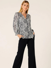 Load image into Gallery viewer, Sacha Drake - Florentine Blouse - Navy/white floral
