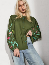 Load image into Gallery viewer, Kireina - Beatrice Blouse - Khaki
