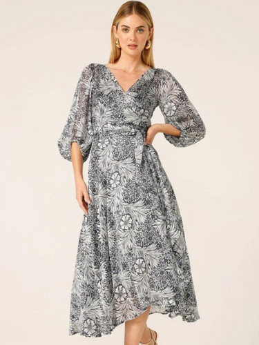 Sacha Drake - Florentine Wrap Dress - Navy/White floral