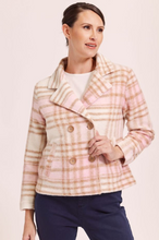 Load image into Gallery viewer, See Saw - Brushed Wool Jacket - Pink Camel Check
