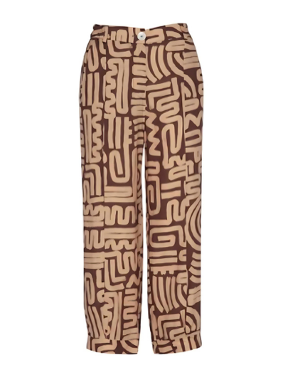 Ridley - Hadley Pant - Fuju Print Chocolate
