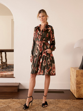 Load image into Gallery viewer, The Dreamer Label - Dara Ikat Dress - Charcoal
