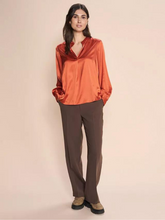 Load image into Gallery viewer, Mos Mosh - Enfa Satin Blouse - Burnt Ochre
