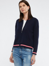 Load image into Gallery viewer, Zaket And Plover - Handwork Bomber - navy 
