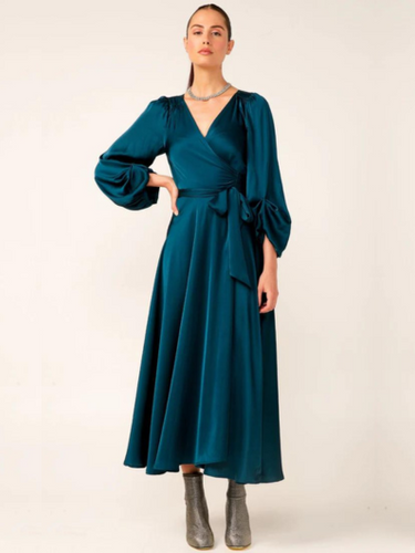 Sacha Drake - Dimmi Wrap Dress in - Peacock