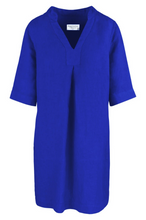 Load image into Gallery viewer, Haris Cotton - V Neckline Linen Dress
