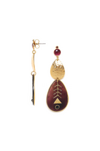 Load image into Gallery viewer, Frank Herval - BETTINA 2 drop dangle post earrings - Bettina 12-68416
