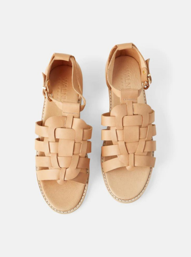 Walnut Melbourne - Essie Leather Sandal - Tan