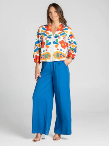 Boom Shankar - Milan Linen Shirt - Tuscan Garden