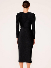 Load image into Gallery viewer, Sacha Drake - Cassieopeia Dress - Black Gold Lurex

