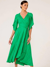 Load image into Gallery viewer, Sacha Drake - Hanworth House Wrap Dress - Apple Green
