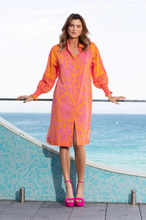 Load image into Gallery viewer, Lola - Tottie Shirtdress - Pink/Orange
