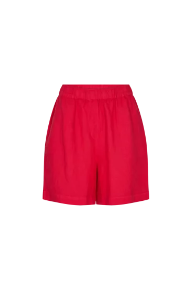 Mos Mosh - Emmi Linen Shorts - Tomato