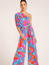Load image into Gallery viewer, Sacha Drake - Party Benito Jumpsuit - Jade Fuchsia Swirl

