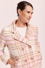 Load image into Gallery viewer, See Saw - Brushed Wool Jacket - Pink Camel Check
