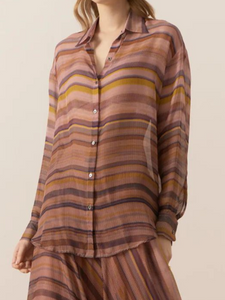 POL - Boulevard Silk Shirt - Boulevard Print