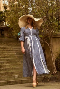 Once Was - Coba Linen Viscose Midi Dress