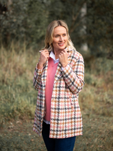 Load image into Gallery viewer, Brushed Wool - Button Coat - Pink/Camel
