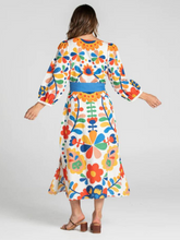 Load image into Gallery viewer, Boom Shankar - Quinn Linen Dress - Tuscan Garden
