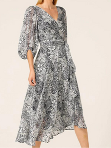 Sacha Drake - Florentine Wrap Dress - Navy/White floral