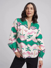 Load image into Gallery viewer, Cloth, Paper, Scissors - Palm Print Shirt - Palm Tree Print
