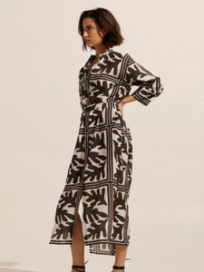 Zoe Kratzmann - Pinpoint Dress - Choc Frond 