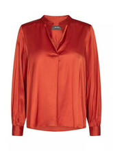 Load image into Gallery viewer, Mos Mosh - Enfa Satin Blouse - Burnt Ochre
