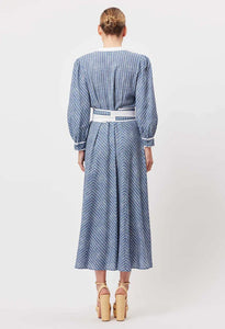 Once Was - Coba Linen Viscose Midi Dress