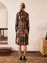 Load image into Gallery viewer, The Dreamer Label - Dara Ikat Dress - Charcoal
