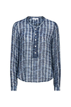 Load image into Gallery viewer, Caravan &amp; Co - Moonlight Frill Front Blouse - Moonlight Navy 
