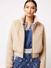 Load image into Gallery viewer, Once Was - Stella Faux Fur Bomber - Fawn
