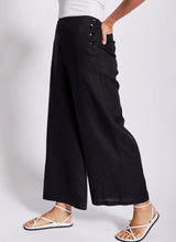 Load image into Gallery viewer, See Saw - Linen Palazzo Pant - Black

