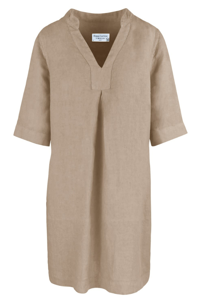 Haris cotton linen dress outlet