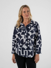 Load image into Gallery viewer, See Saw - Collared Shirt - Geo Print

